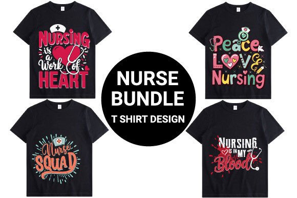 A Designer's Take on the Nurse Bundle Typography Design