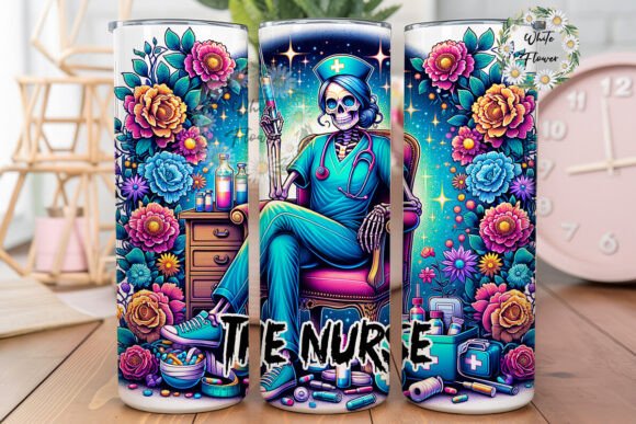 A Designer's Take on The Nurse Funny Skeleton Sublimation