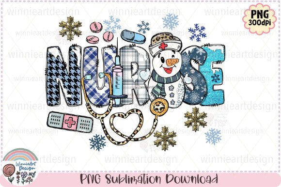 A Snowman Nurse Embroidery Design for Real Projects