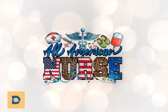 All American Nurse Independence Day PNG