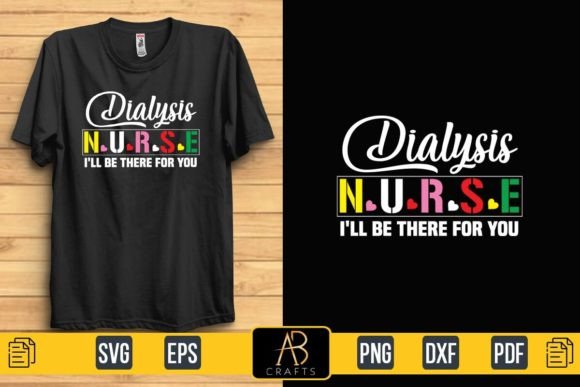 Evaluating the Dialysis Nurse Typography Embroidery Design