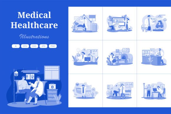 Healthcare & Medical Illustration for Embroidery Projects
