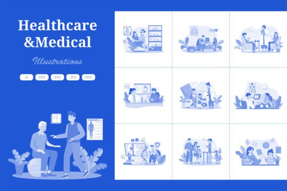 M716 Healthcare Medical P2: A Trustworthy Embroidered Graphic