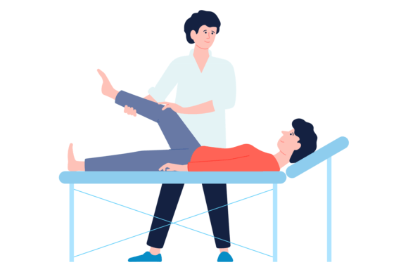 Medical Worker Checking Patient Leg: A Design Review