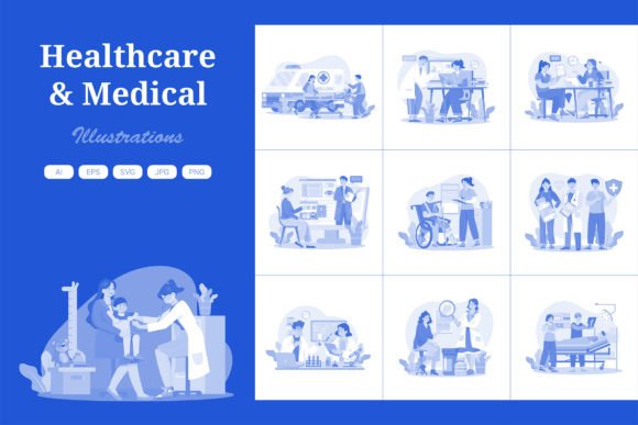Reviewing the M699_Medical and Healthcare P1 Illustration for Embroidery